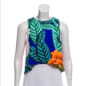 Mara Hoffman tropical print knit tank top